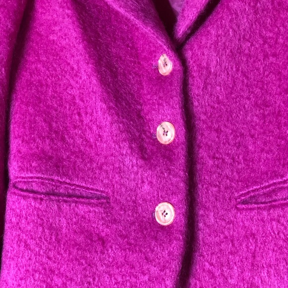 Vintage OuiSet Bright Pink Wool Fuzzy y2k - Picture 3 of 8